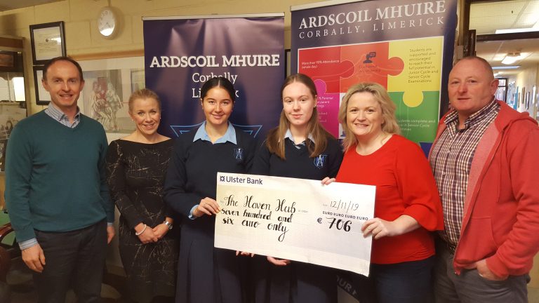 Ardscoil Mhuire Donates to Limerick’s Haven Hub - asm